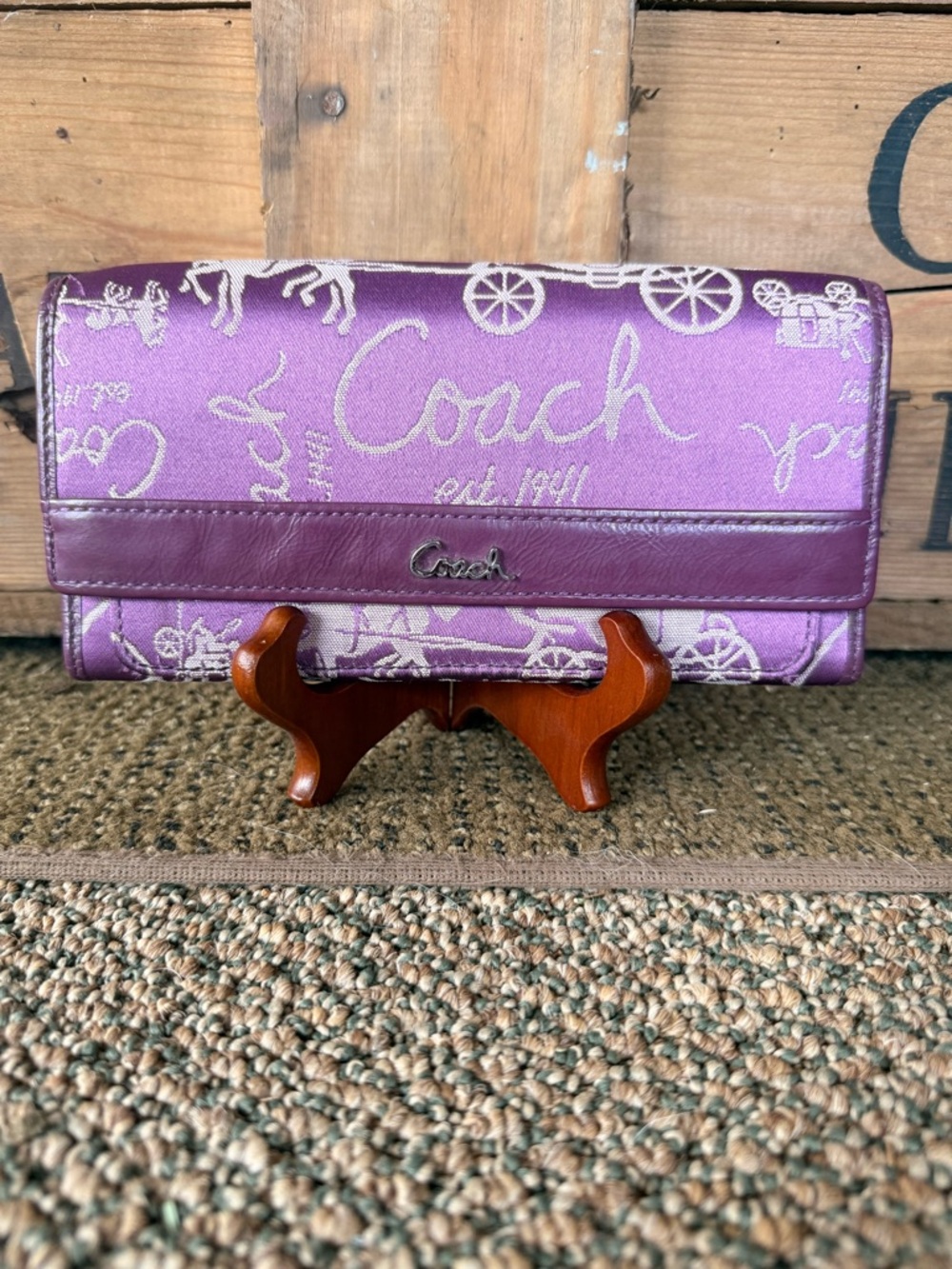 Coach Ashley Horse and Carriage wallet
